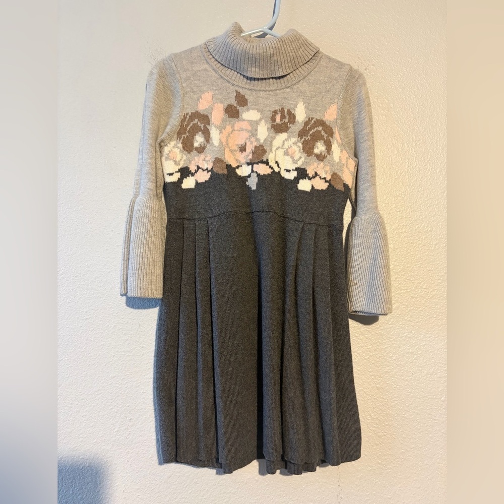 Janie And Jack Girls Turtleneck Sweater Dress,